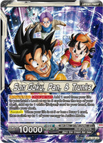 Son Goku, Pan, & Trunks // Son Goku, Pan, & Trunks, Exciting Adventures (Back)