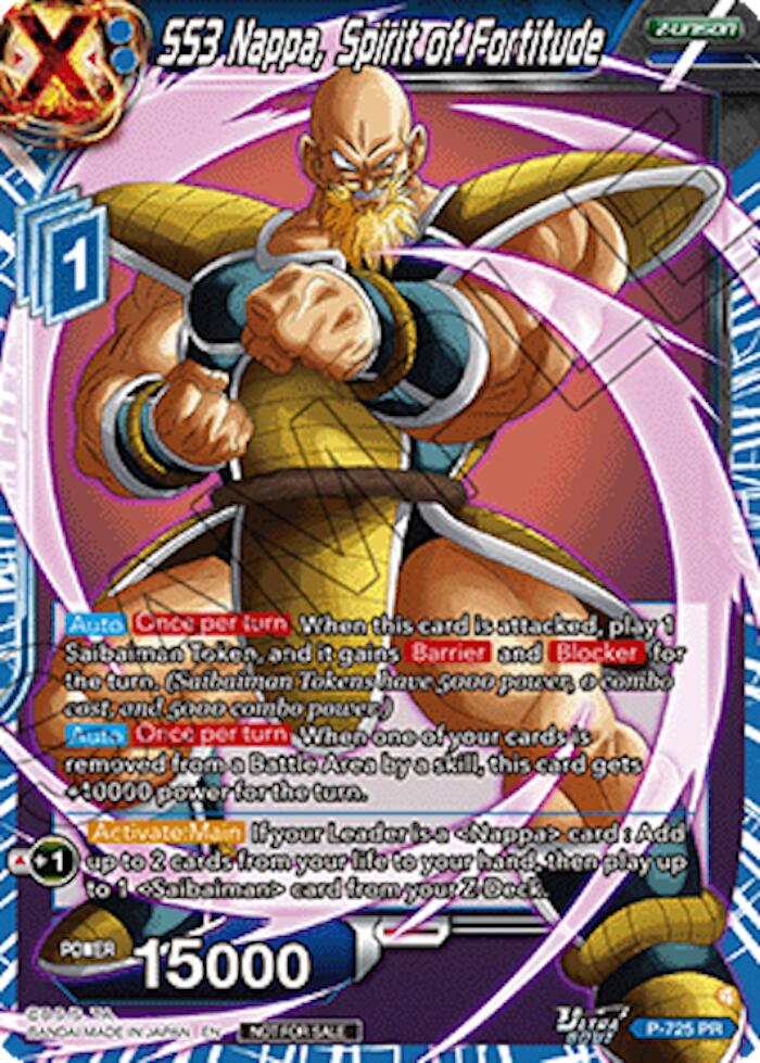 SS3 Nappa, Spirit of Fortitude (Ultra-Bout Series Tournament Pack Vol.2)