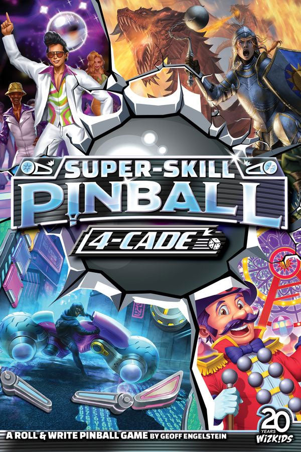 Super-Skill Pinball: 4-Cade – Roll & Write Board Game