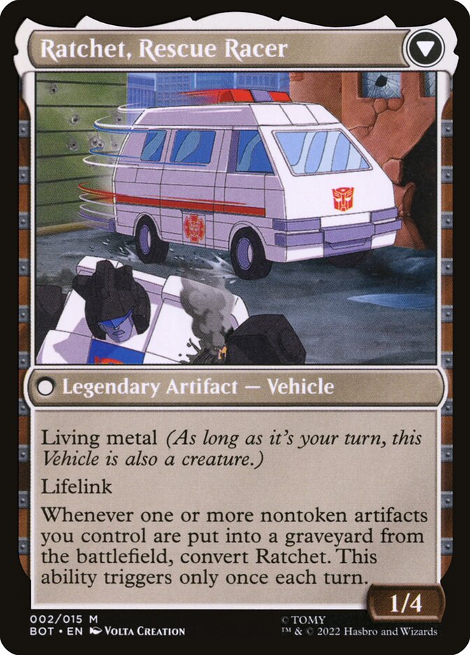Ratchet, Field Medic (Back)