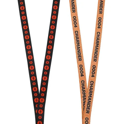 Pokemon Charmander Red Kanto Region First Partner Rubber Charm and Lanyard