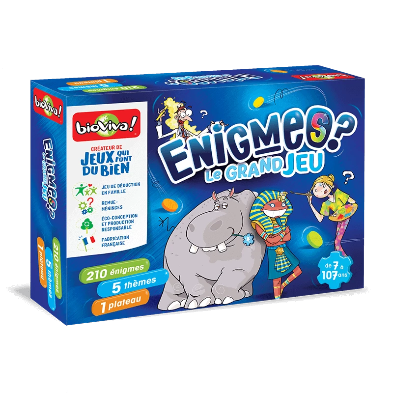 Énigmes ? Le Grand Jeu – Board Game (French Version) | Bioviva