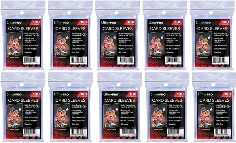 Ultra PRO Penny Sleeves Standard Size Regular – 10 Pack Bundle (1000 Sleeves)